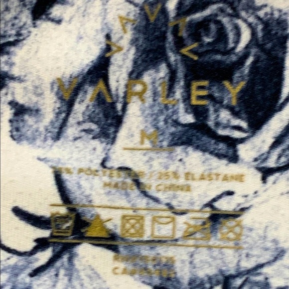 Marley Soft and Comfortable Yoga Pants Bluish Gray Floral - Picture 4 of 6